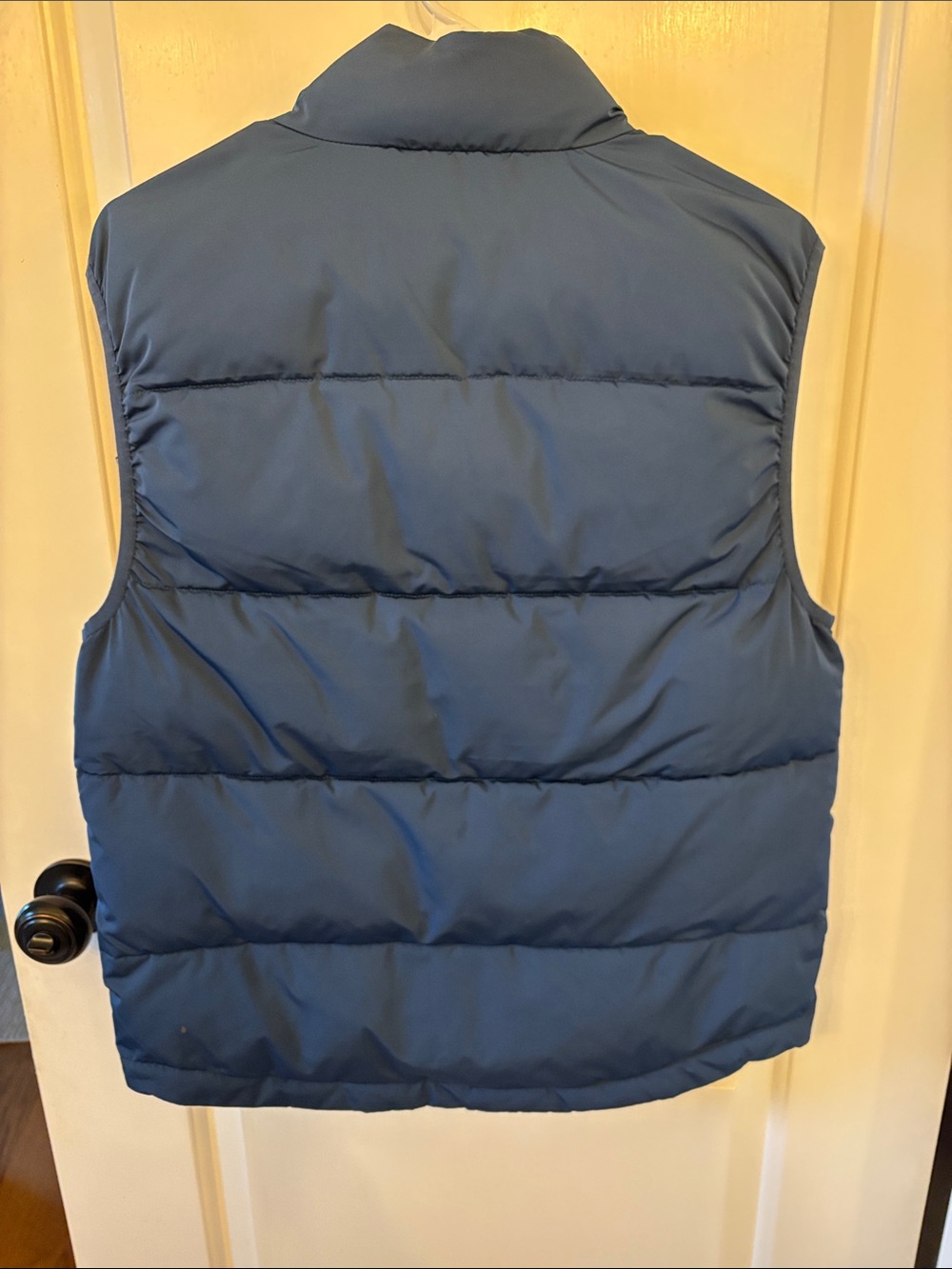 Original Penguin Navy, Mustard & Cream Colorblock Puffer Vest - Picture 2 of 6